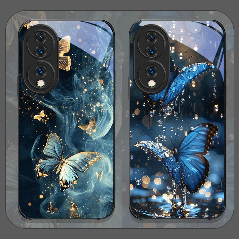 Huawei Nova 12 - غطاء هاتف فاخر من الزجاج المقوى