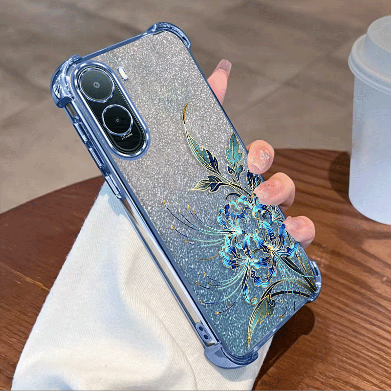Glitter Shockproof Case - غطاء مطلي باللمعان لهاتف شاومي بوكو
