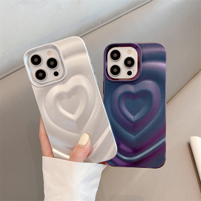 Glitter Shockproof Case - الكورية كاندي اللون تصفيح موجة الحب