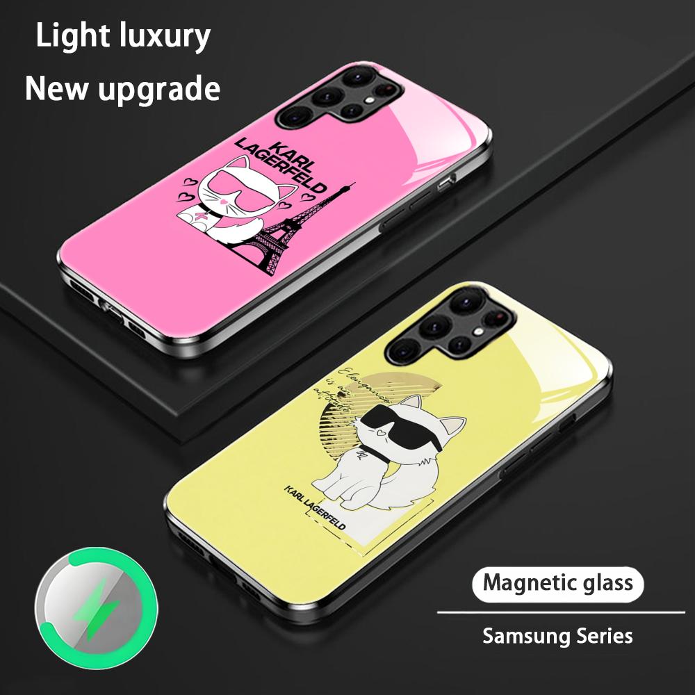 Phone Cases Galaxy S25 - جراب هاتف عصري بتصميم قطة K-KarlS