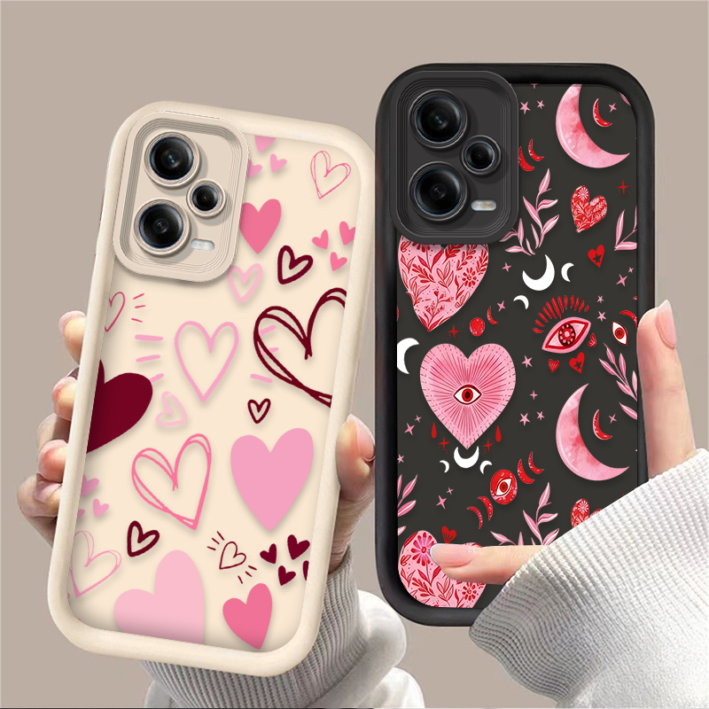 Phone Cases Pink - غطاء هاتف وردي على شكل قلب