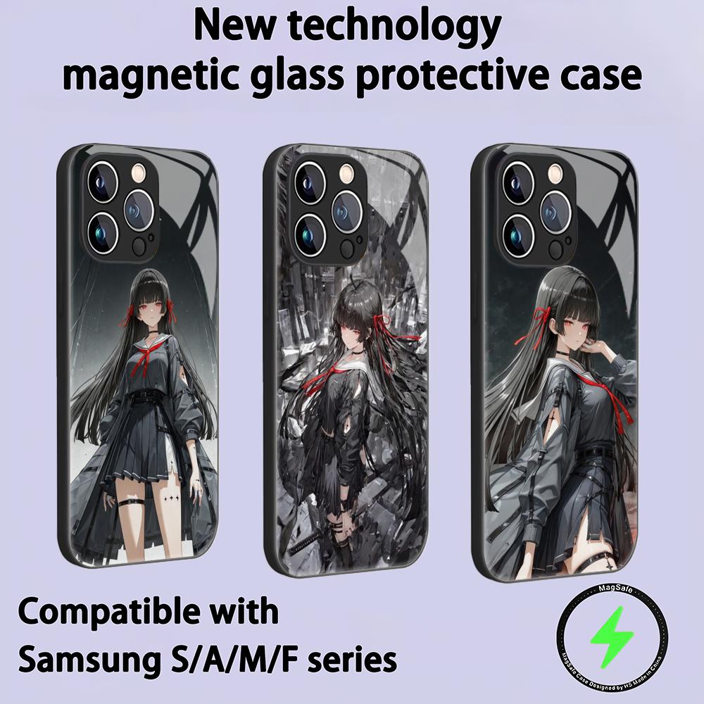 Phone Cases Iphone 17 Pro Max - جراب هاتف Wuthering Waves Chisa زجاجي