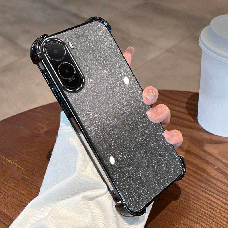 Glitter Shockproof Case - غطاء حماية شفاف لامع لهاتف Xiaomi