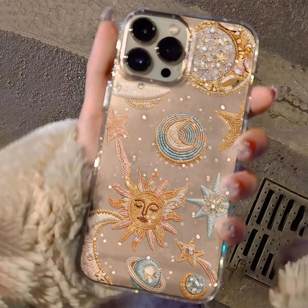 جراب هاتف شفاف بتصميم نجوم وقم - مراجعة Glitter Shockproof Case وسعره