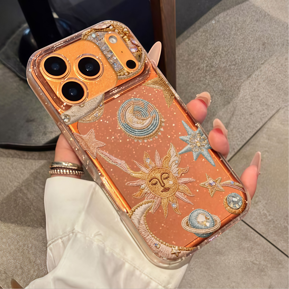 جراب هاتف شفاف بتصميم نجوم وقم - مراجعة Glitter Shockproof Case وسعره