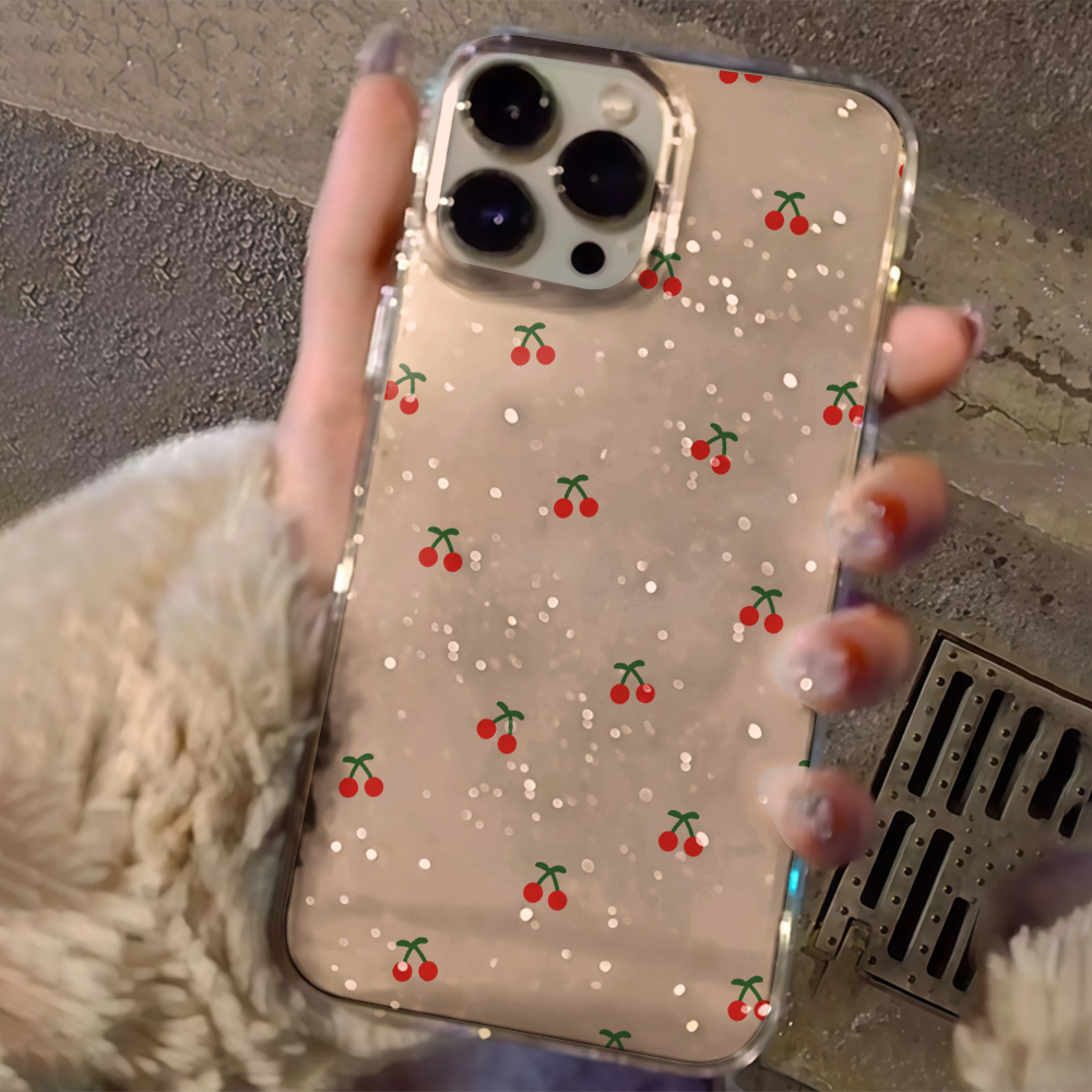جراب هاتف شفاف بتصميم زهور الك - مراجعة Glitter Shockproof Case وسعره