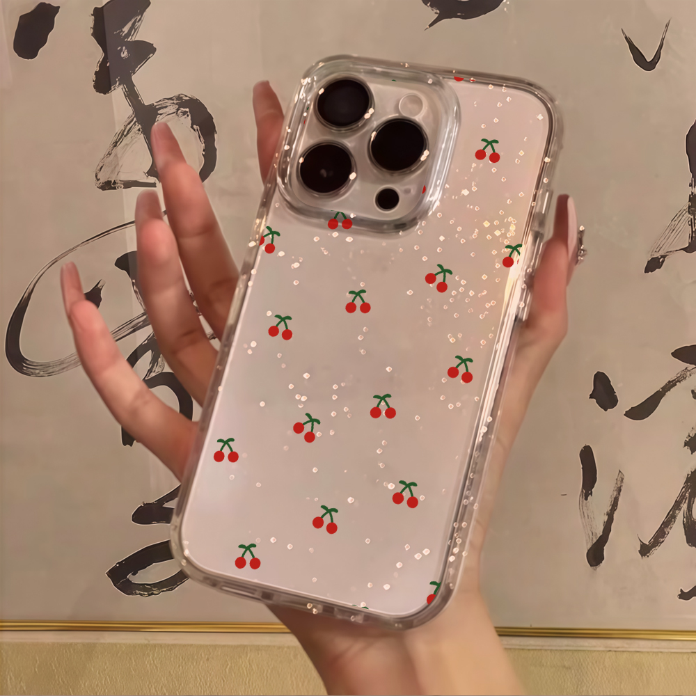 جراب هاتف شفاف بتصميم زهور الك - مراجعة Glitter Shockproof Case وسعره