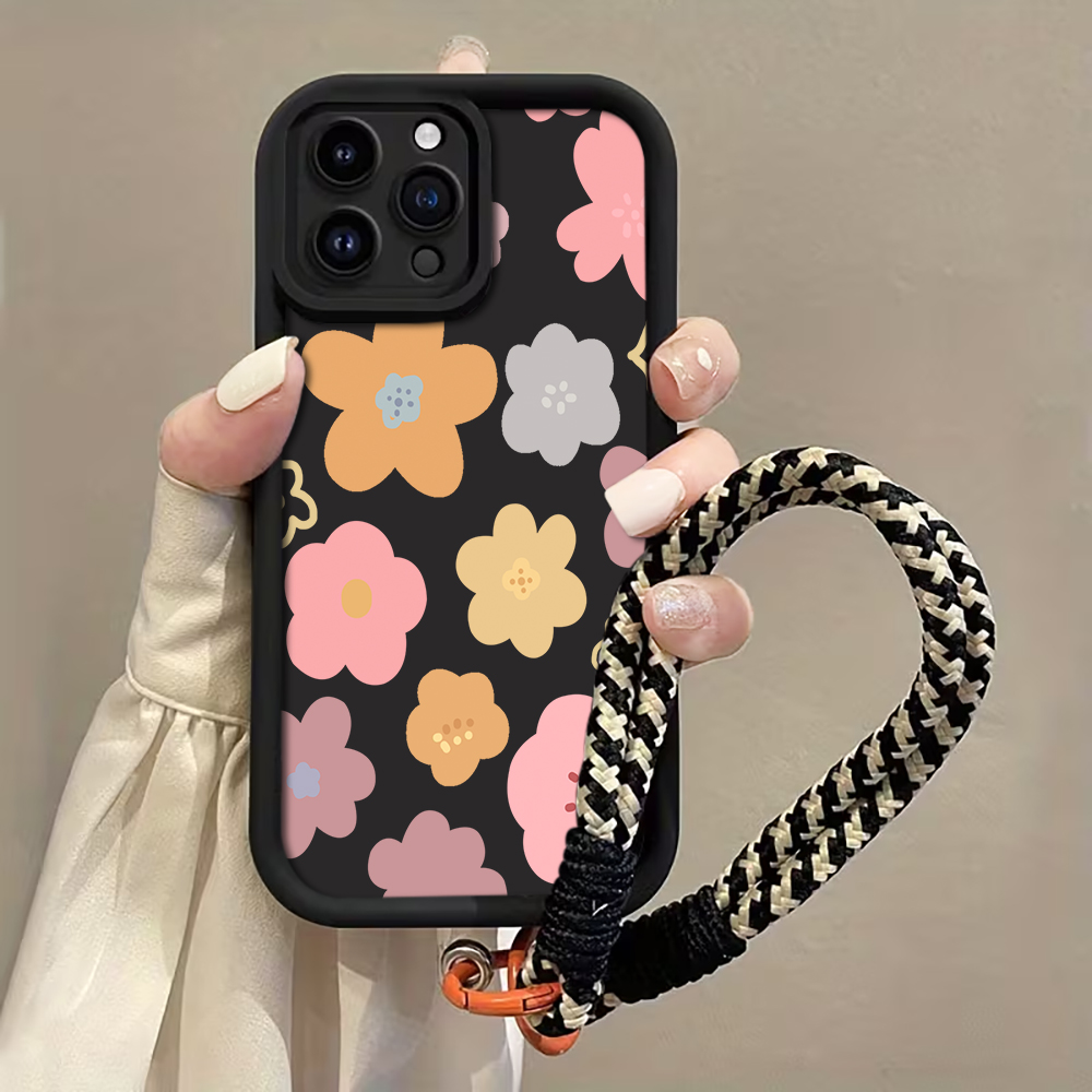 غطاء هاتف بحزام مزين بزهور الم - مراجعة Phone Cases Rugged وسعره