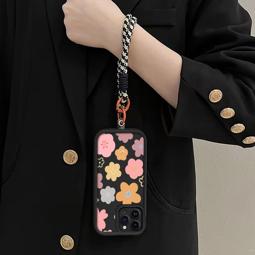 غطاء هاتف بحزام مزين بزهور الم - مراجعة Phone Cases Rugged وسعره