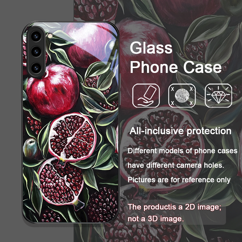 الفاخرة زهرة الرمان نمط الزجاج - مراجعة Phone Cases Galaxy S25 وسعره
