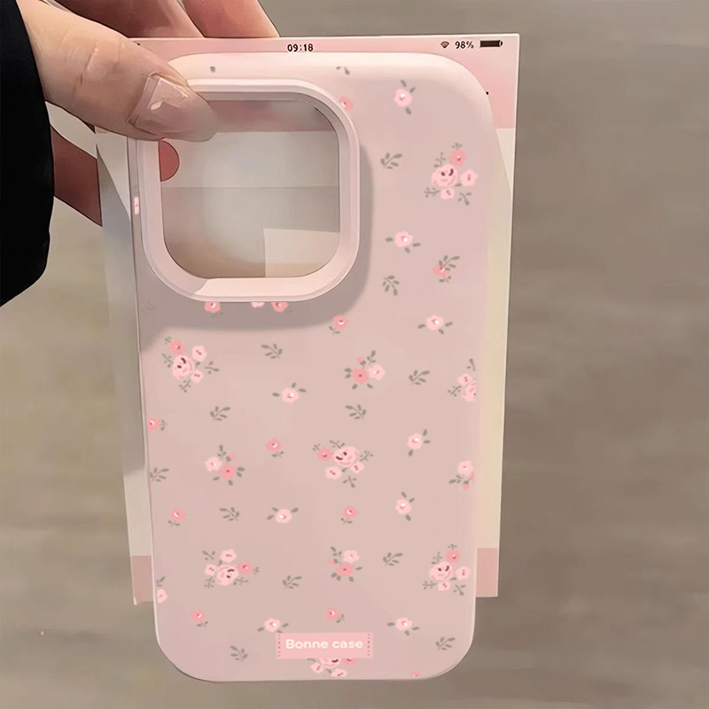 INS كوريا الوردي زهرة جراب هات - مراجعة Phone Cases Pink وسعره