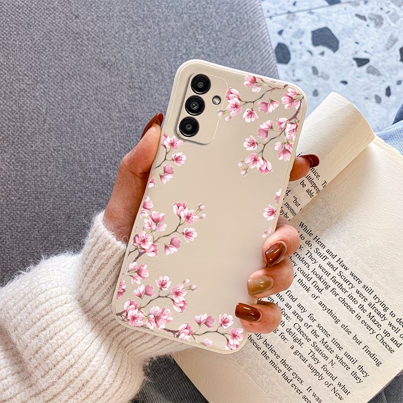 غطاء هاتف مطبوع عليه زهر الكرز - مراجعة Phone Cases Pink وسعره