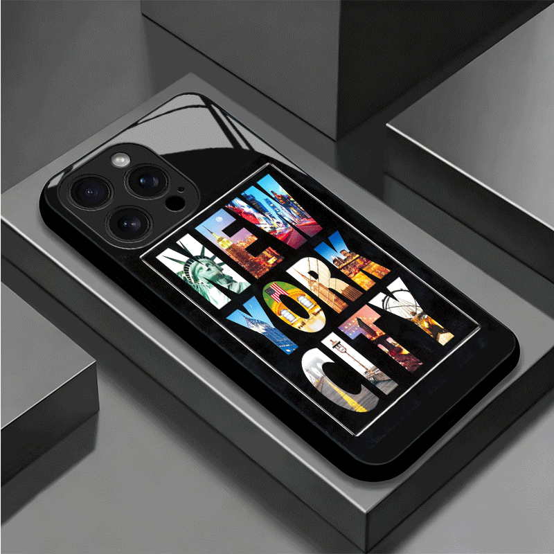 جراب هاتف زجاجي بتصميم مدينة ن - مراجعة Phone Cases York وسعره