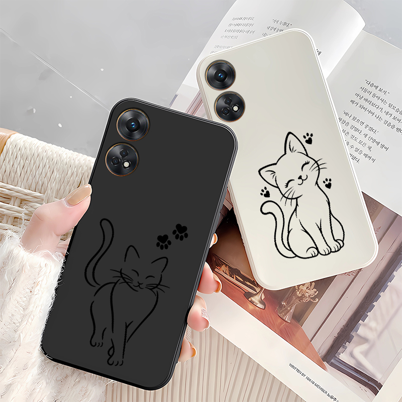 جراب هاتف بتصميم خط رسم قطة له - مراجعة Phone Cases Drawing وسعره