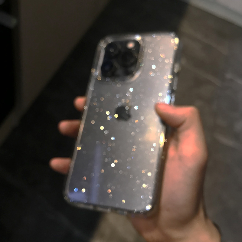 حافظة لهاتف آيفون 16 15 14 13  - مراجعة Glitter Shockproof Case وسعره