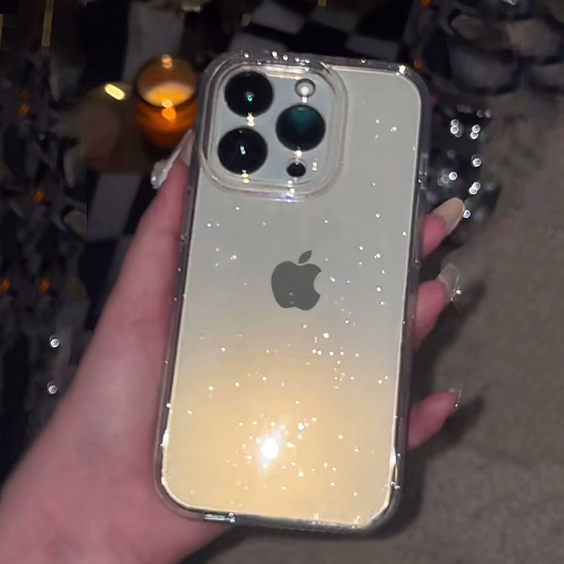 حافظة لهاتف آيفون 16 15 14 13  - مراجعة Glitter Shockproof Case وسعره