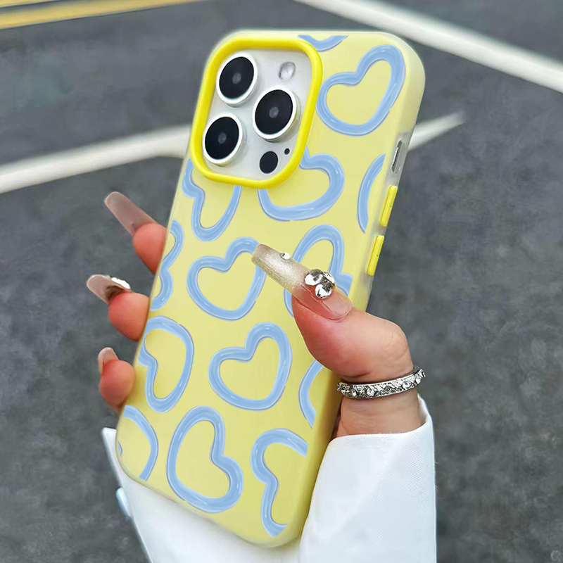 غطاء هاتف لطيف بنمط قلب مرسوم  - مراجعة Phone Cases Drawing وسعره