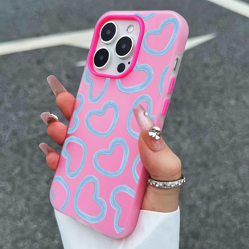 غطاء هاتف لطيف بنمط قلب مرسوم  - مراجعة Phone Cases Drawing وسعره