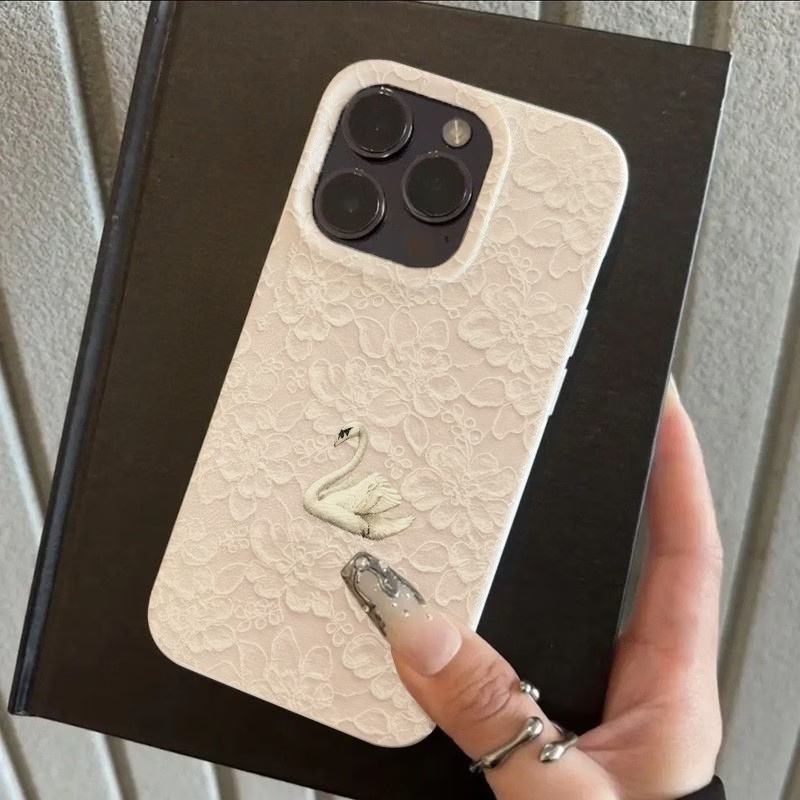 غطاء هاتف بنمط البجع والدانتيل - مراجعة Phone Cases Iphone 17 Pro Max وسعره