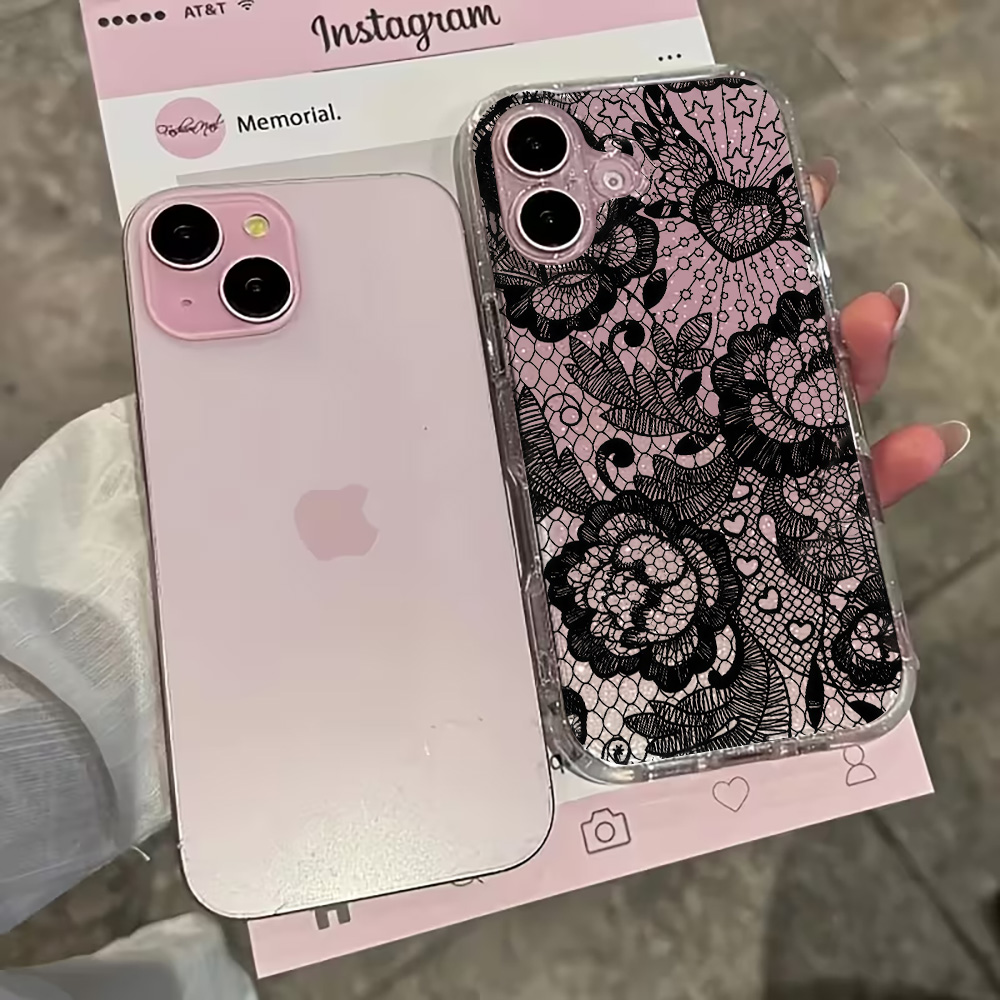 جراب هاتف شفاف بتصميم زهور الد - مراجعة Glitter Shockproof Case وسعره