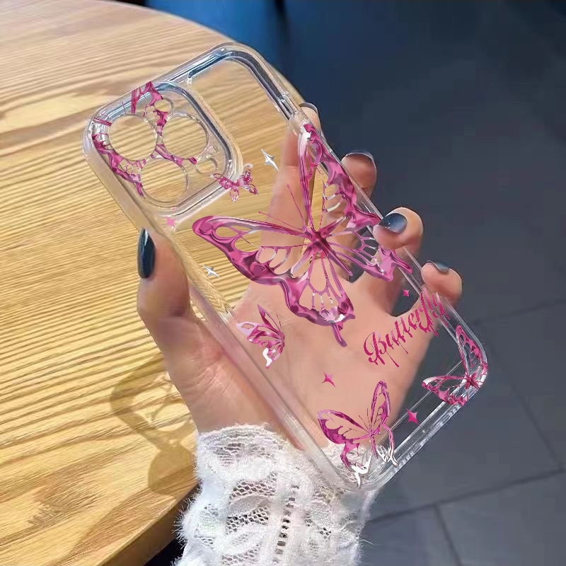 جراب هاتف Y2K بتصميم فراشة لام - مراجعة Glitter Shockproof Case وسعره